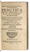 DRUDO, HILARIUS [pseud.], editor. Equitis Franci et adolescentulae mulieris Italiae practica artis amandi [etc.]. 1606